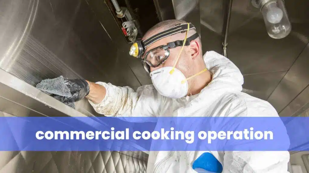 commercial cooking operation
