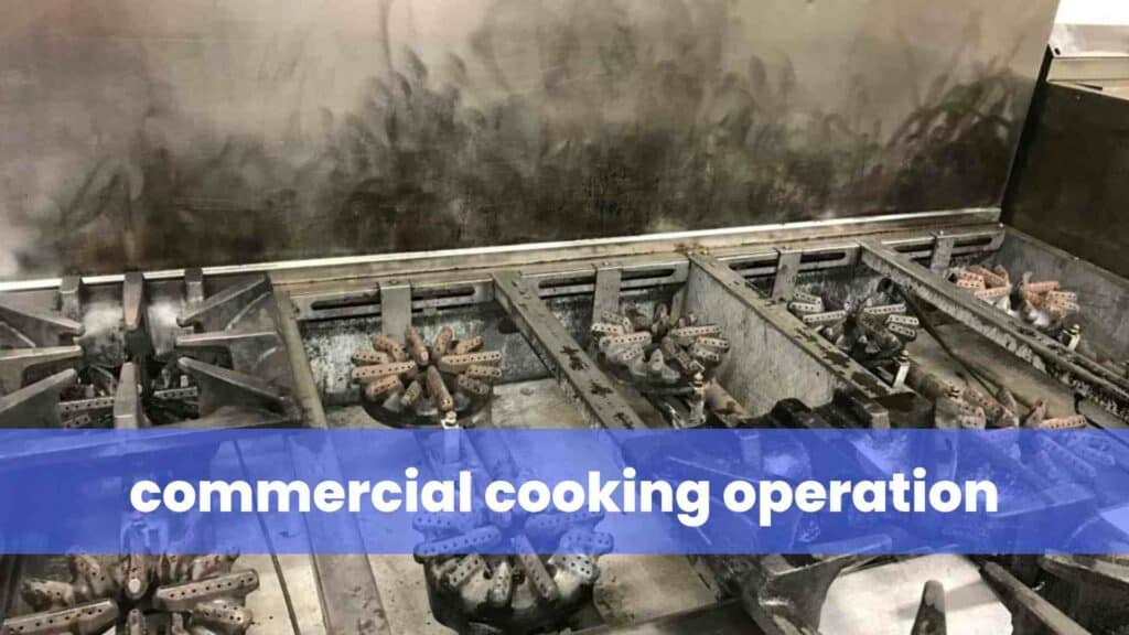 commercial cooking operation